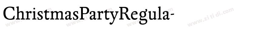 ChristmasPartyRegula字体转换
