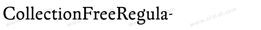 CollectionFreeRegula字体转换