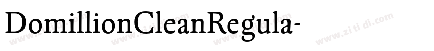 DomillionCleanRegula字体转换