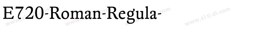 E720-Roman-Regula字体转换