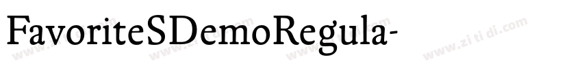 FavoriteSDemoRegula字体转换
