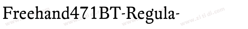 Freehand471BT-Regula字体转换