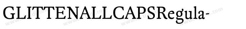 GLITTENALLCAPSRegula字体转换