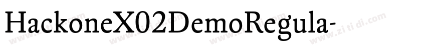HackoneX02DemoRegula字体转换
