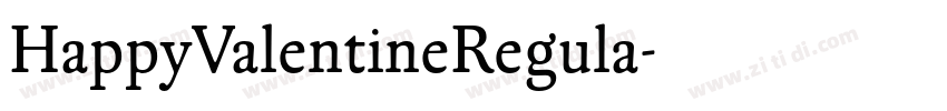 HappyValentineRegula字体转换