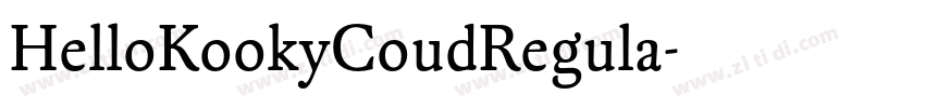 HelloKookyCoudRegula字体转换