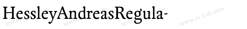 HessleyAndreasRegula字体转换