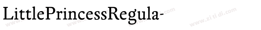 LittlePrincessRegula字体转换