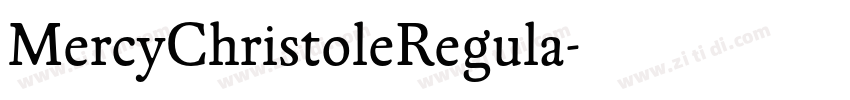 MercyChristoleRegula字体转换