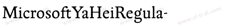 MicrosoftYaHeiRegula字体转换