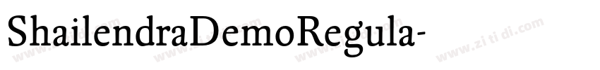 ShailendraDemoRegula字体转换