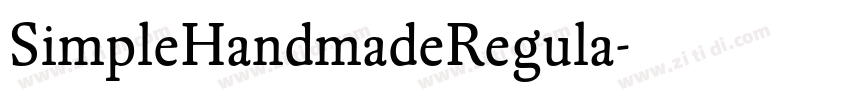 SimpleHandmadeRegula字体转换