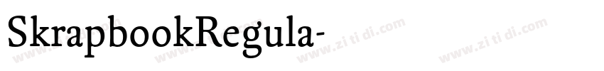 SkrapbookRegula字体转换