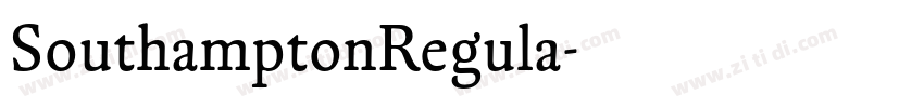 SouthamptonRegula字体转换