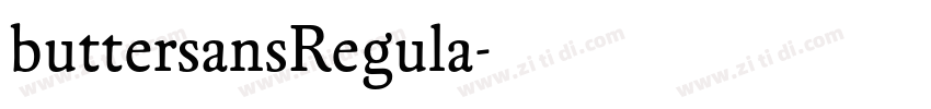 buttersansRegula字体转换 buttersansRegula字体转换