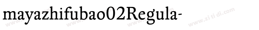 mayazhifubao02Regula字体转换