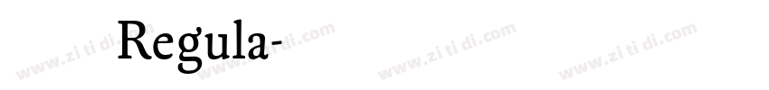思源Regula字体转换