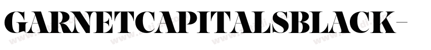 GarnetCapitalsBlack字体转换