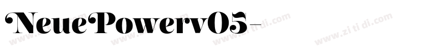 NeuePowerv05字体转换 NeuePowerv05字体转换