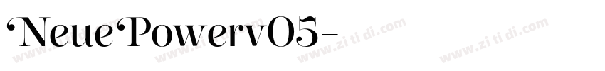 NeuePowerv05字体转换 NeuePowerv05字体转换