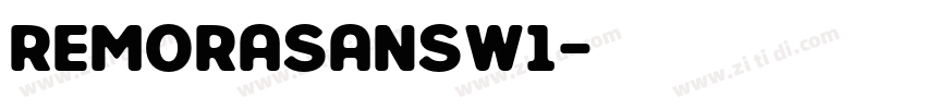 RemoraSansW1字体转换
