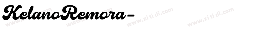 KelanoRemora字体转换