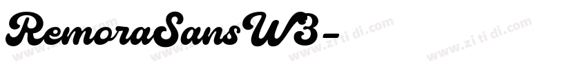 RemoraSansW3字体转换