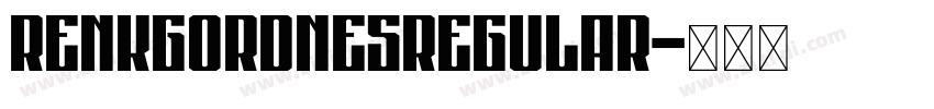 RenkGordnesRegular字体转换