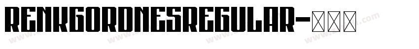 RenkGordnesRegular字体转换