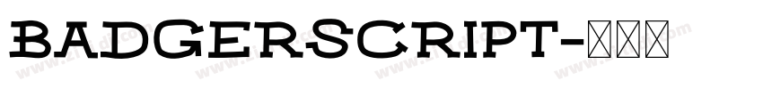 BadgerScript字体转换