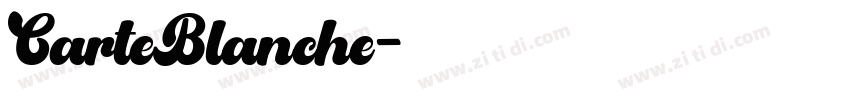 CarteBlanche字体转换