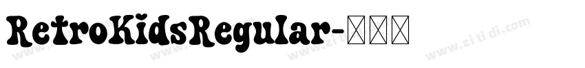 RetroKidsRegular字体转换