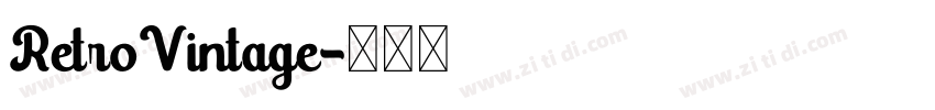 RetroVintage字体转换