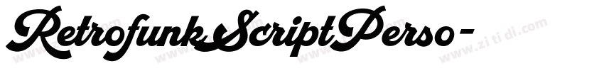 RetrofunkScriptPerso字体转换