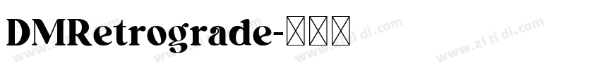 DMRetrograde字体转换