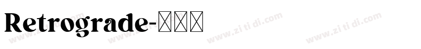 Retrograde字体转换