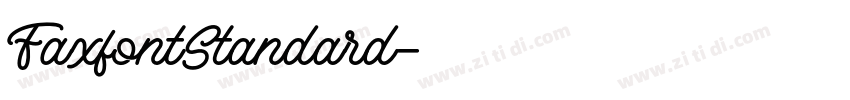 FaxfontStandard字体转换