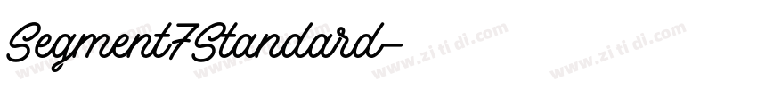 Segment7Standard字体转换