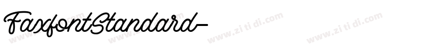 FaxfontStandard字体转换