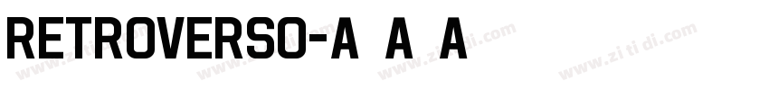 Retroverso字体转换