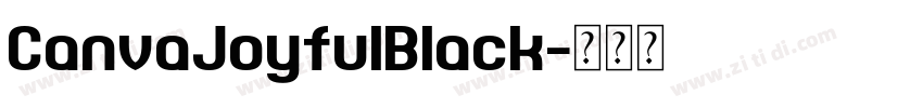 CanvaJoyfulBlack字体转换