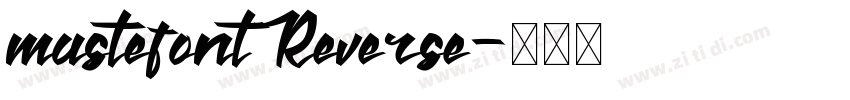 mastefontReverse字体转换