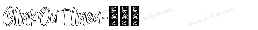 ClinkOutlined字体转换