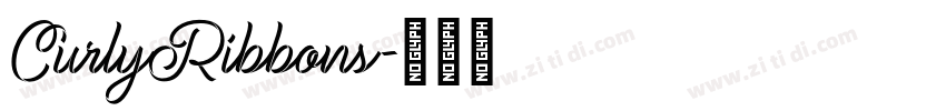 CurlyRibbons字体转换
