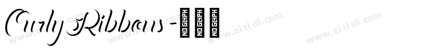CurlyRibbons字体转换