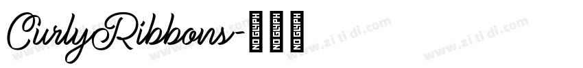 CurlyRibbons字体转换