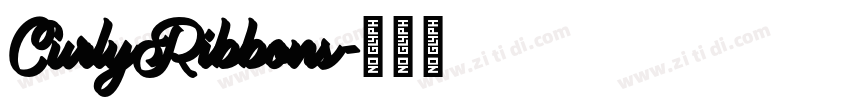 CurlyRibbons字体转换