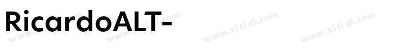 RicardoALT字体转换