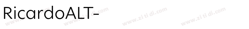 RicardoALT字体转换