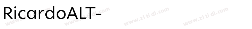 RicardoALT字体转换